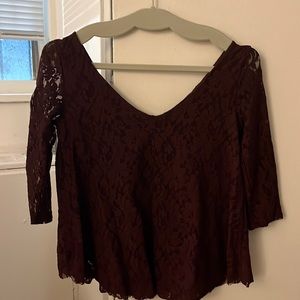 American Eagle Maroon Blouse